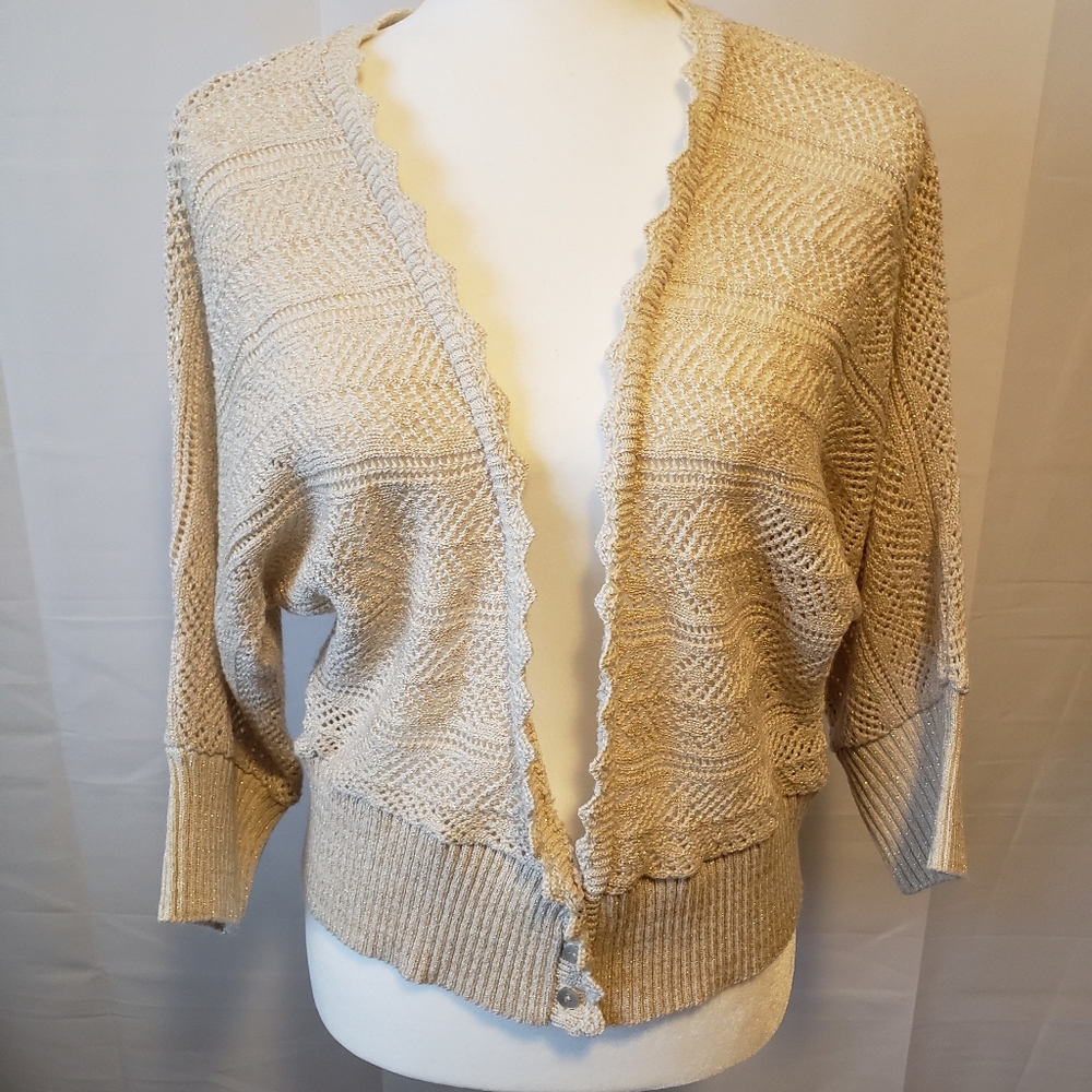 Covington Long V-Neck‎ Cream Sweater